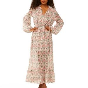 MISA Los Angeles - Amata Floral Long Sleeve Maxi Dress in Somerset (XS)